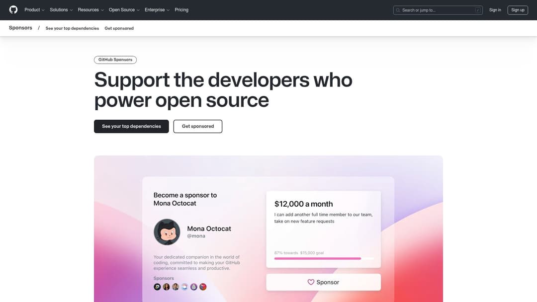 GitHub Sponsors