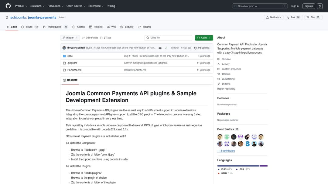 techjoomla/joomla-payments
