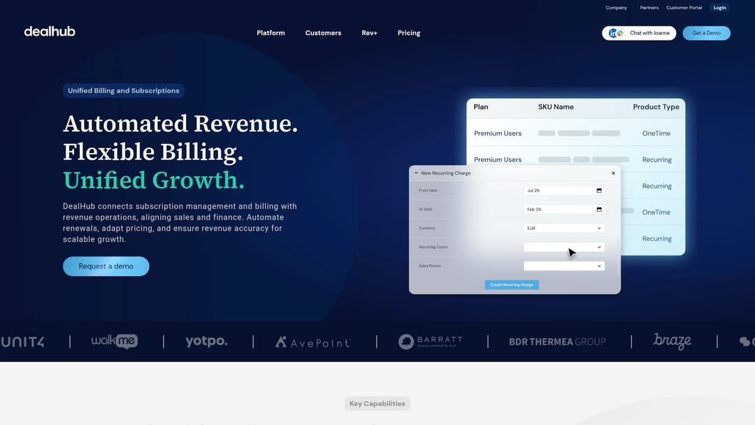 DealHub Subscription Billing