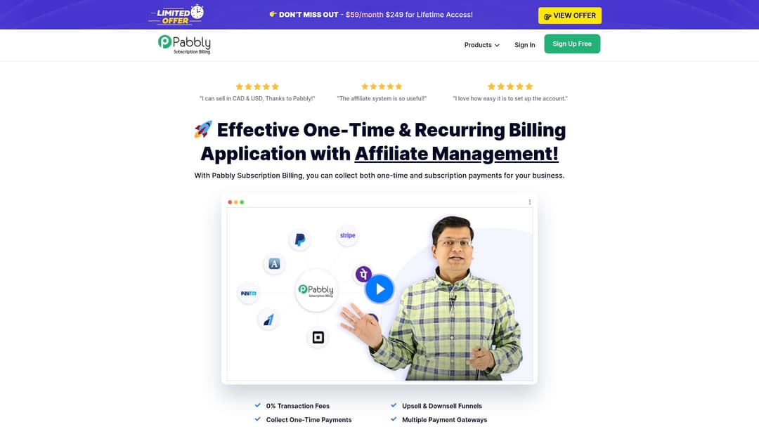 Pabbly Subscription Billing