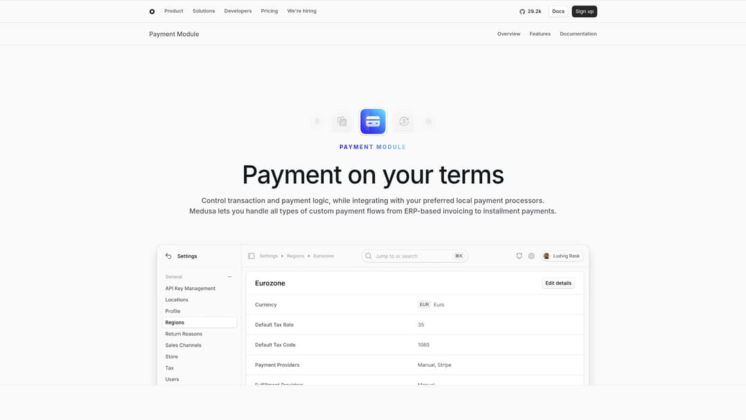 Medusa Payment Module