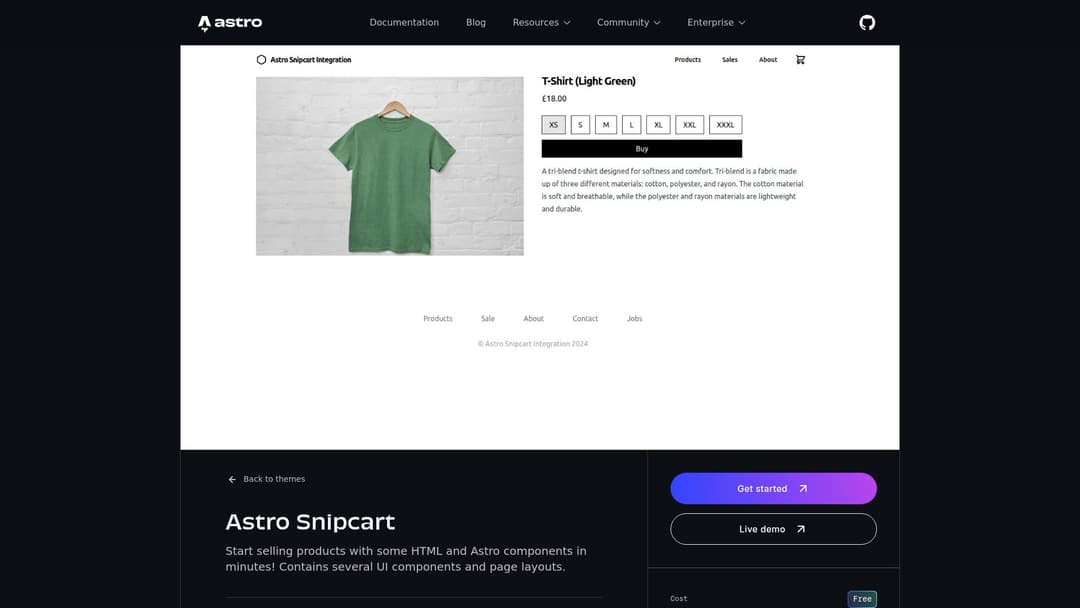 Astro Snipcart