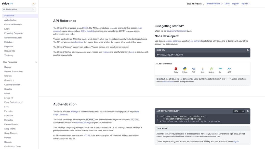 Stripe API