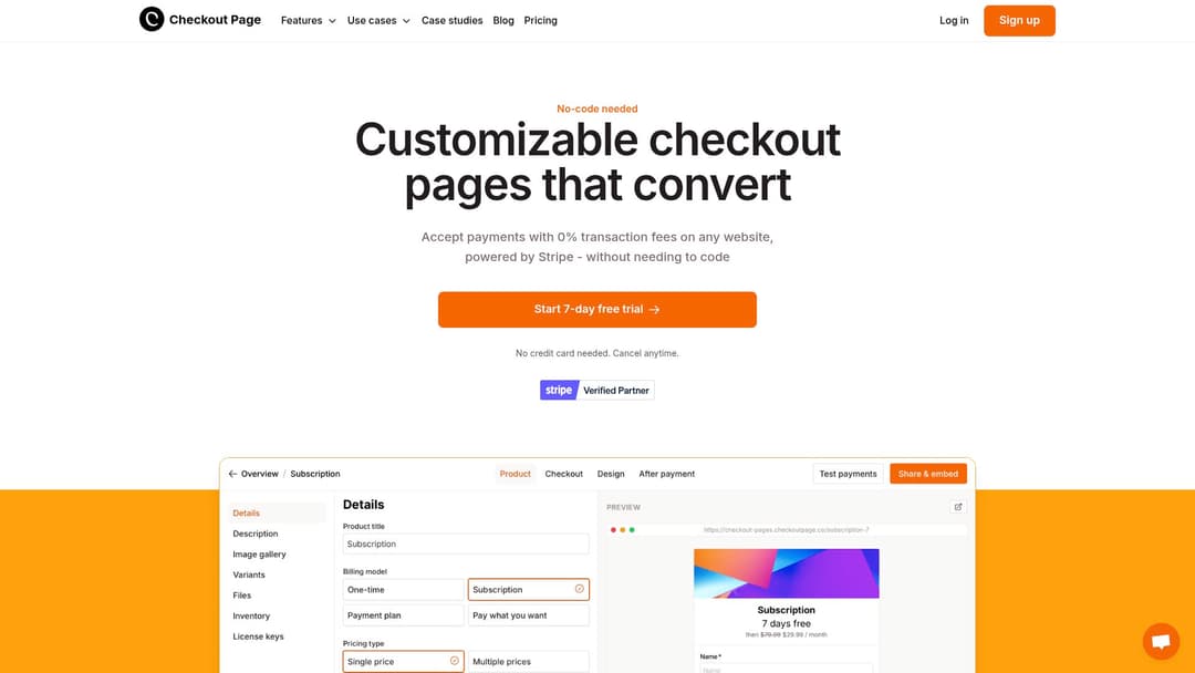 Checkout Page