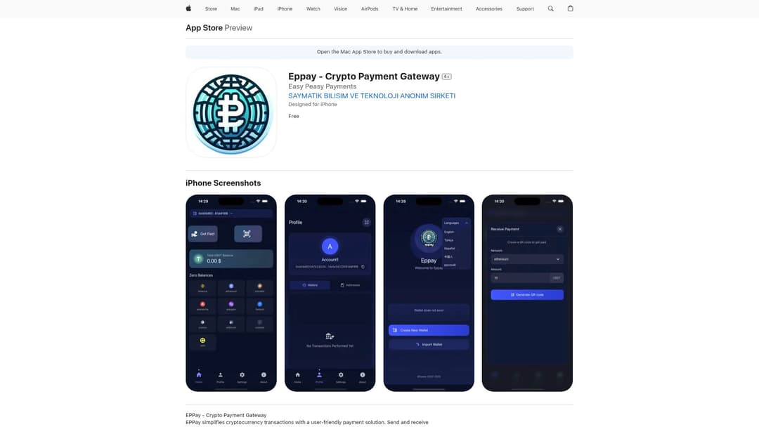 Eppay - Crypto Payment Gateway