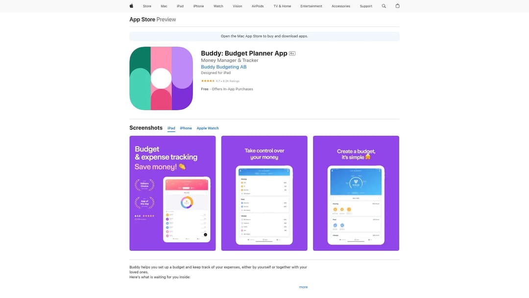 Buddy: Budget Planner App
