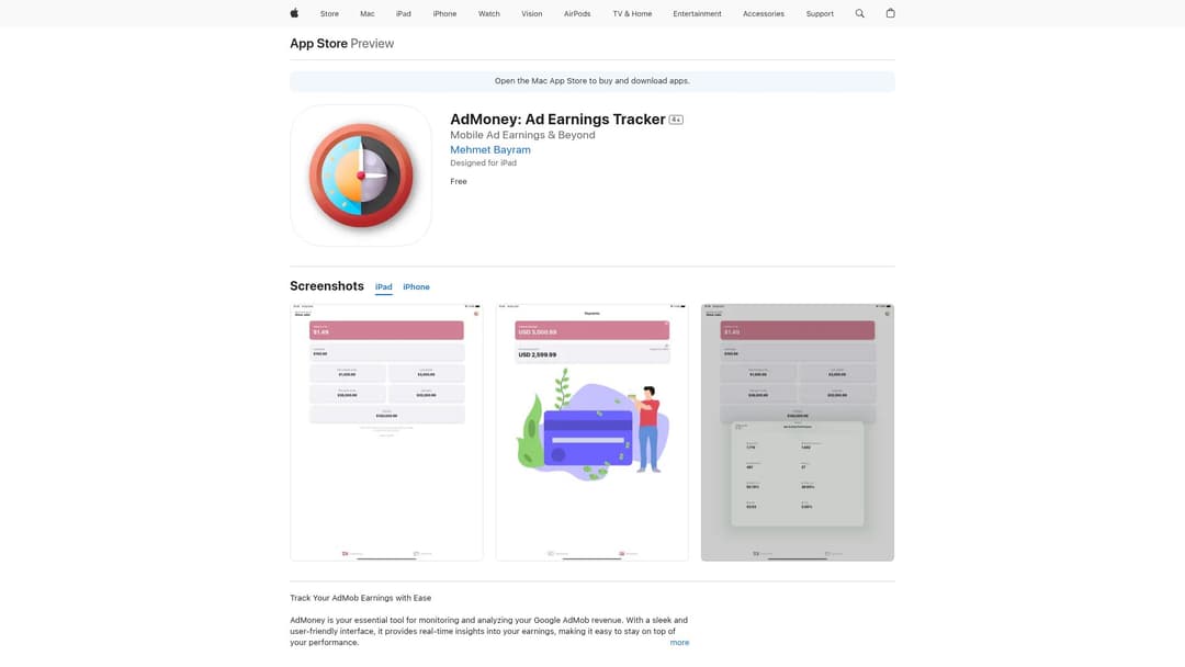 AdMoney: Ad Earnings Tracker