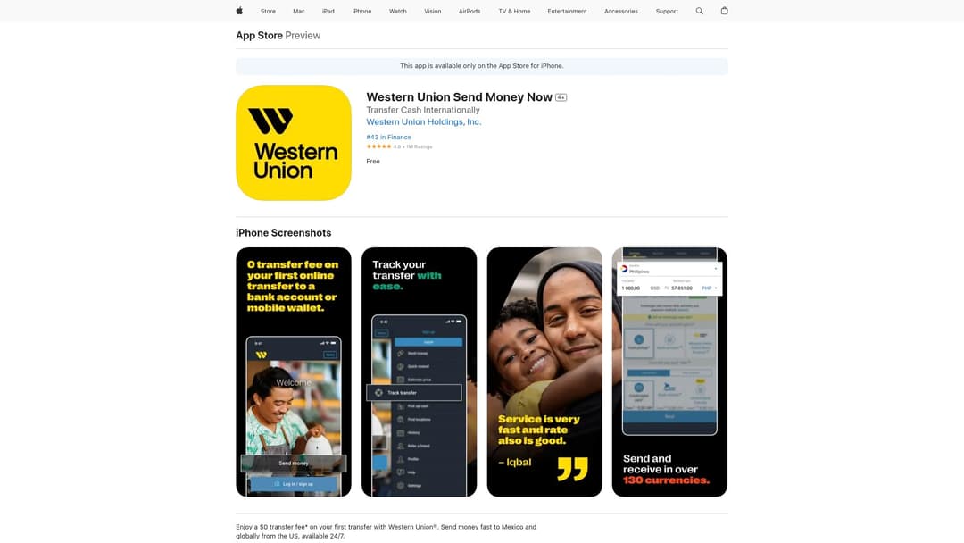 Western Union Send Money Now