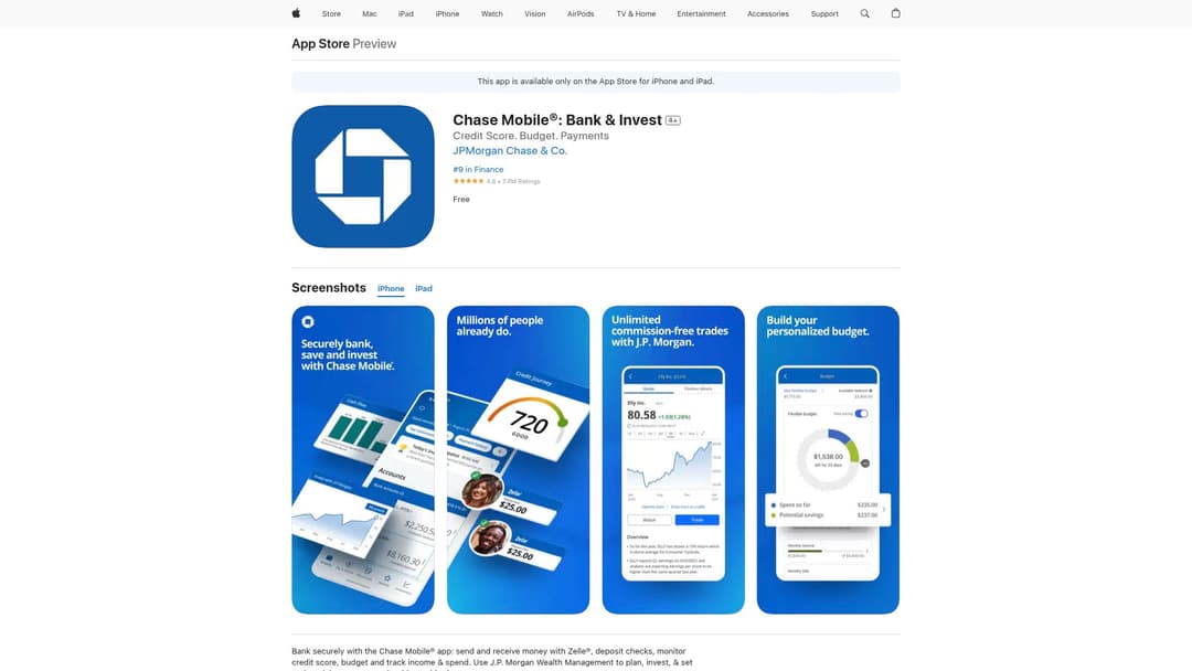 Chase Mobile®: Bank & Invest