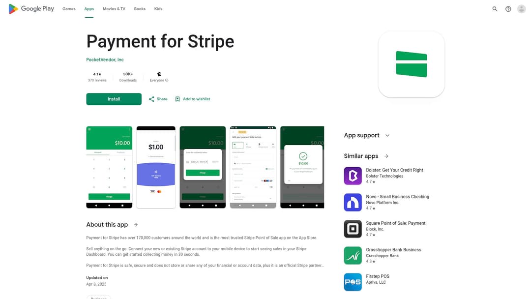 Payment for Stripe