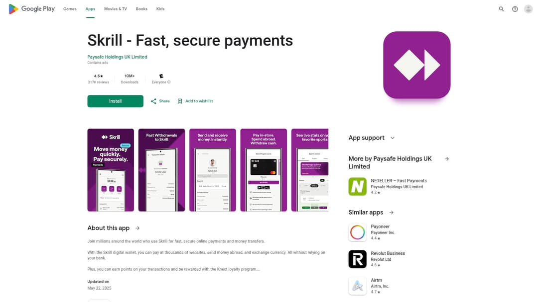 Skrill - Pay & Transfer Money