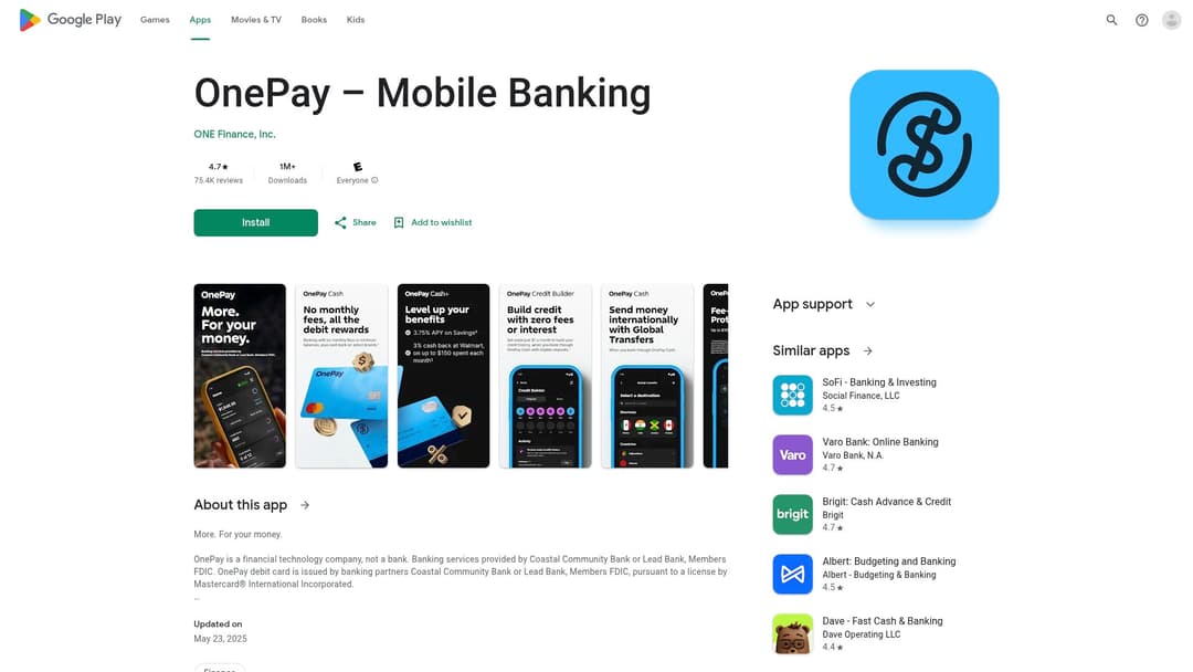 OnePay – Mobile Banking