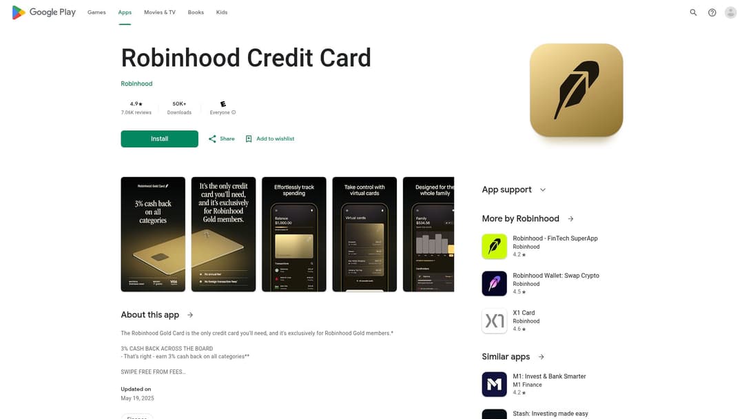 Robinhood Credit Card