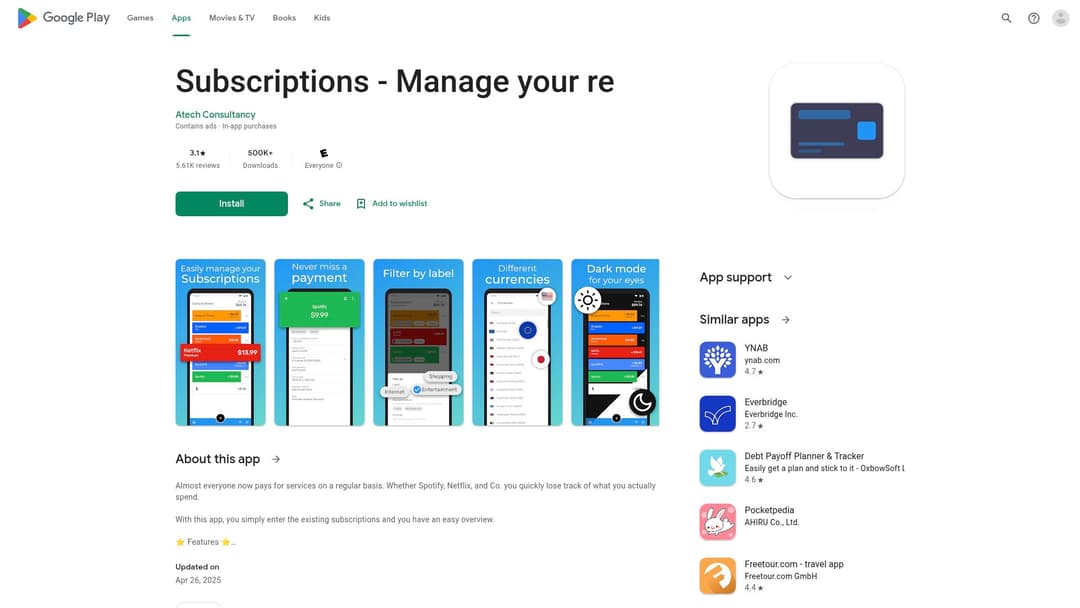 Subscriptions - Manage your re