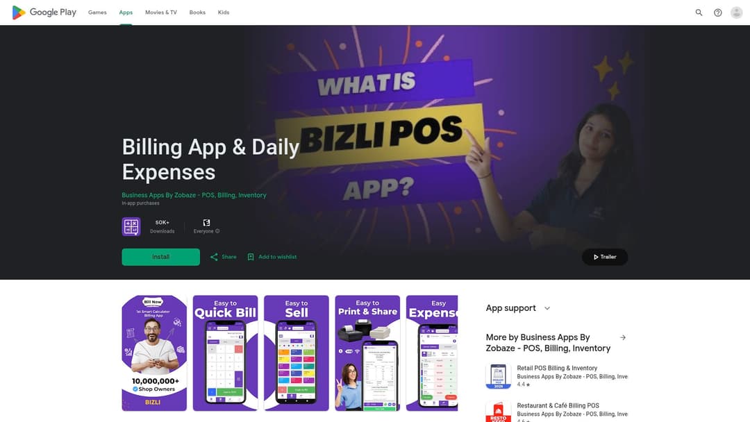Billing App & Daily Expenses
