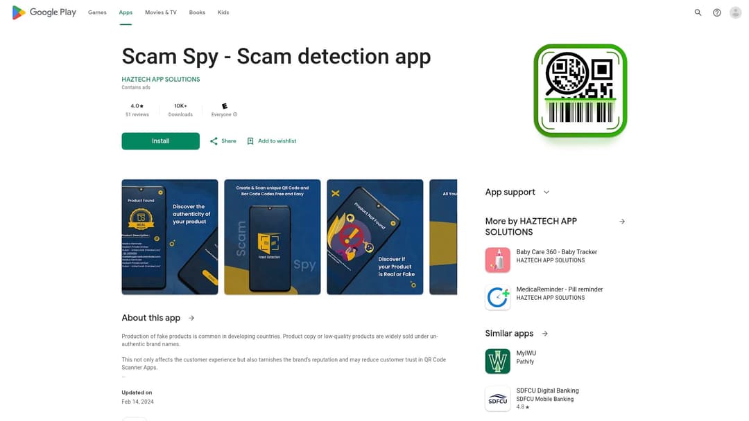 Scam Spy - Scam detection app