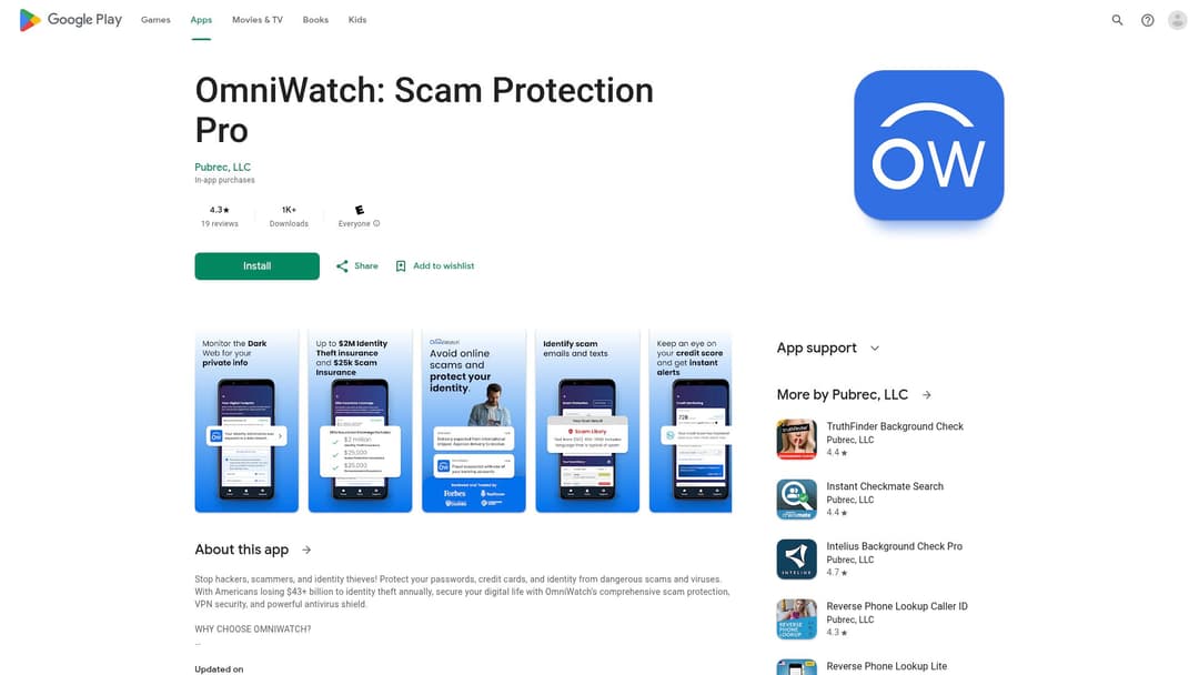 OmniWatch: Scam Protection Pro