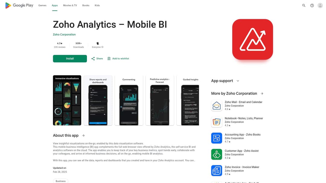 Zoho Analytics