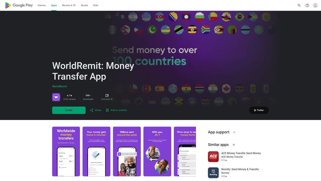 WorldRemit: Money Transfer App