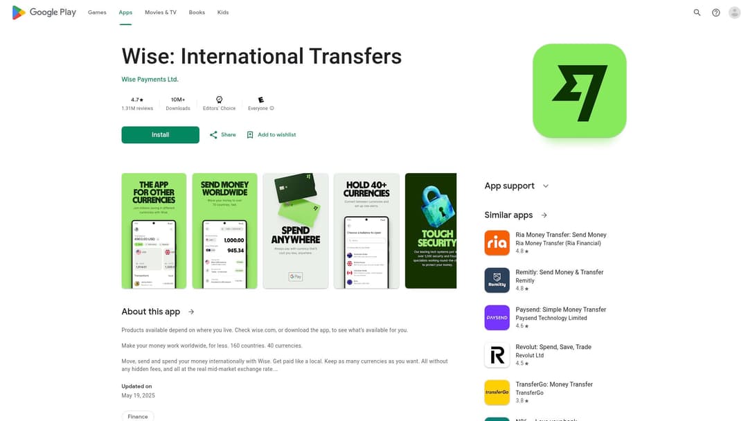 Wise: International Transfers