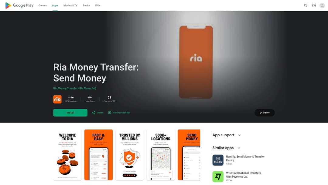 Ria Money Transfer: Send Money