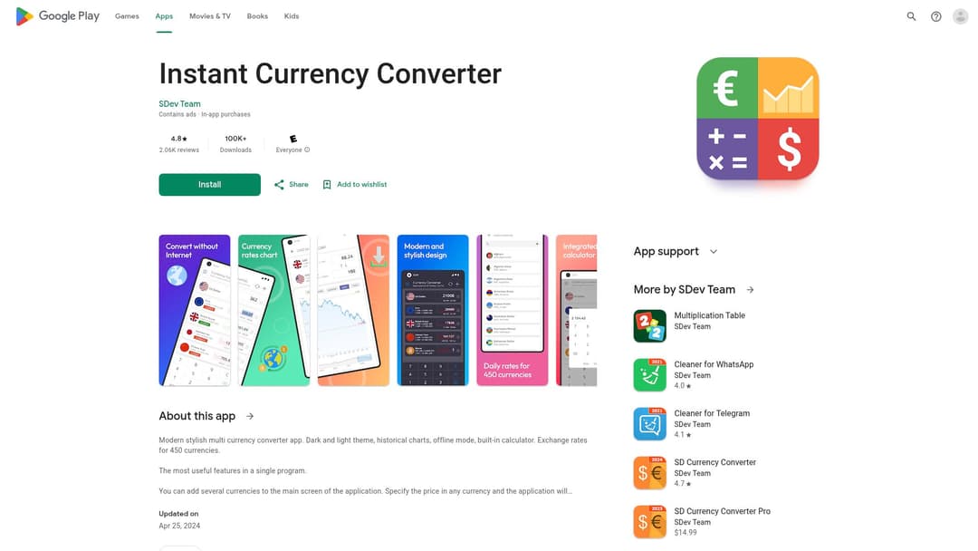Instant Currency Converter