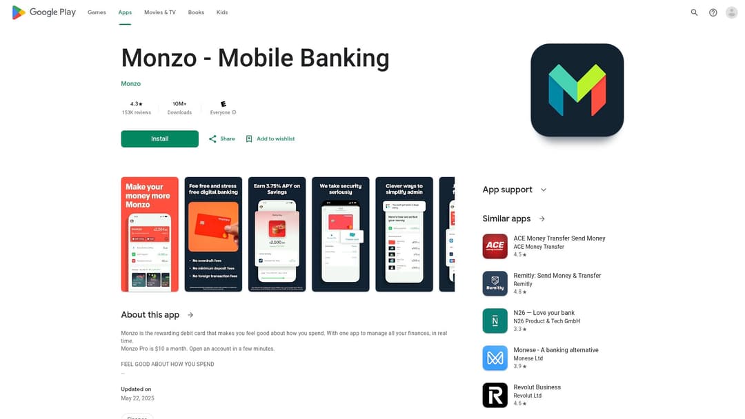 Monzo - Mobile Banking