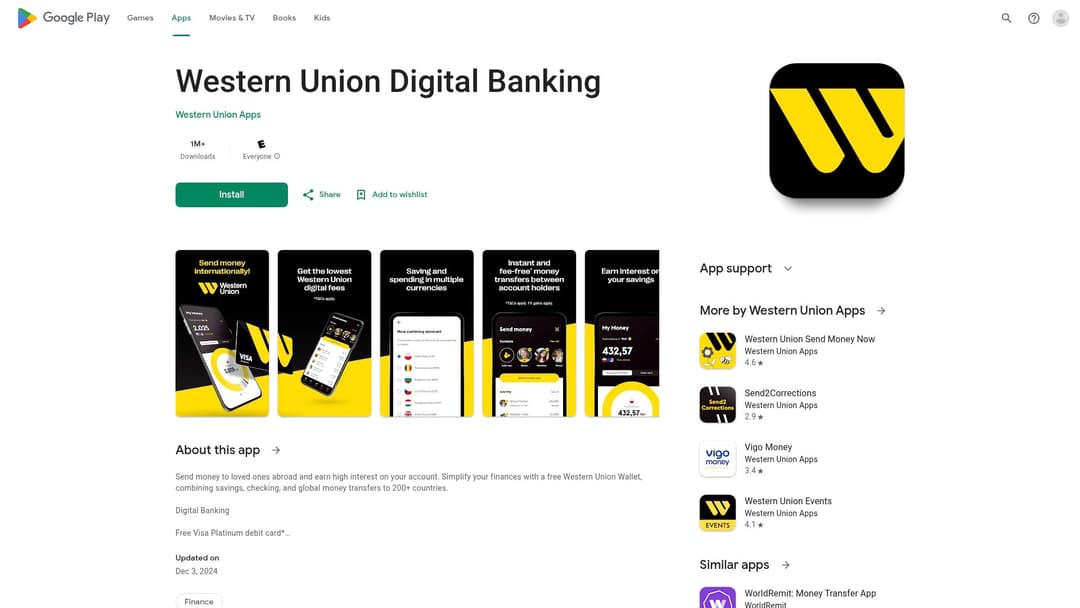 Western Union Digital Banking