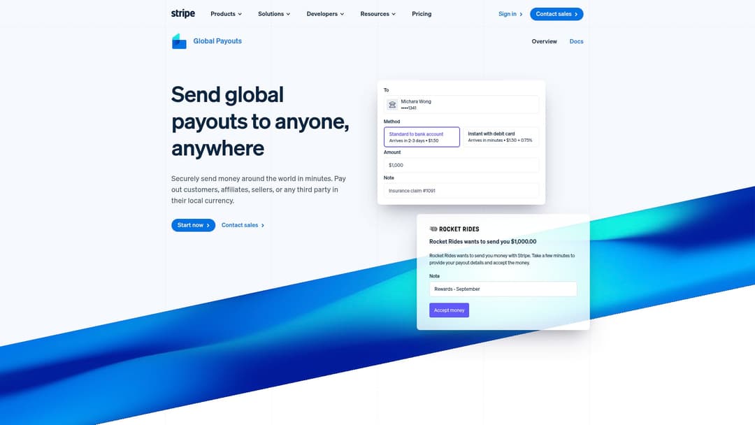 Stripe Global Payouts