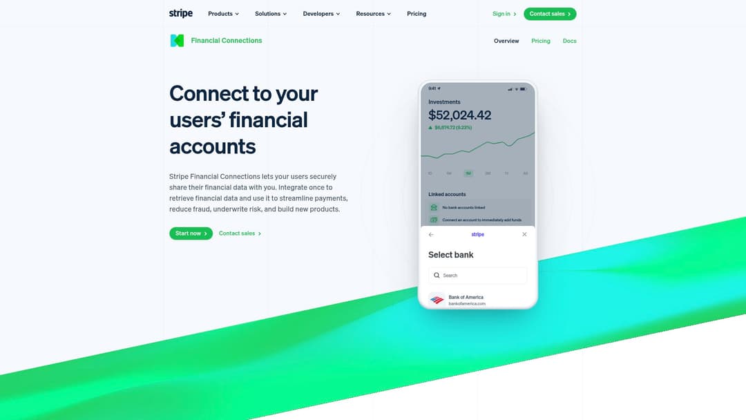 Stripe Financial Connections