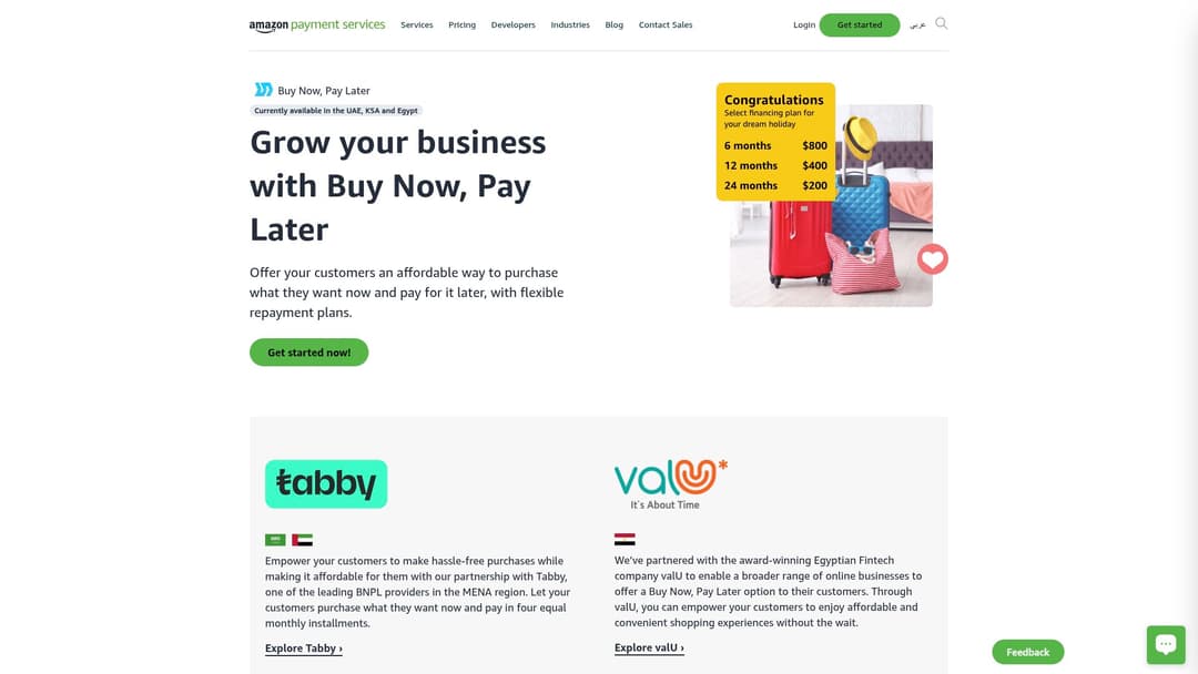 Buy Now, Pay Later (Amazon)