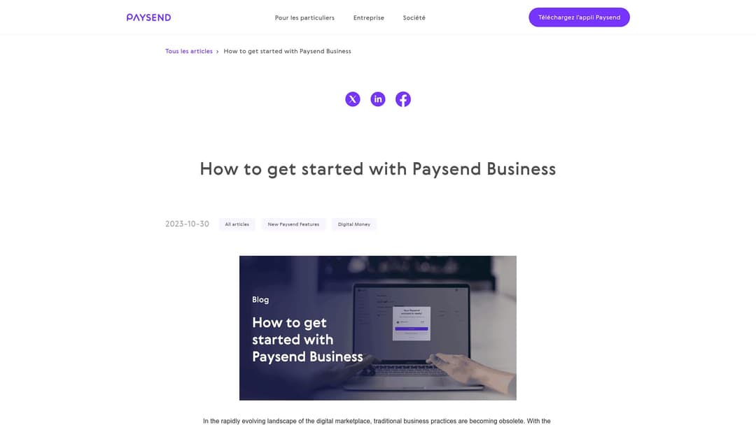 Paysend Business