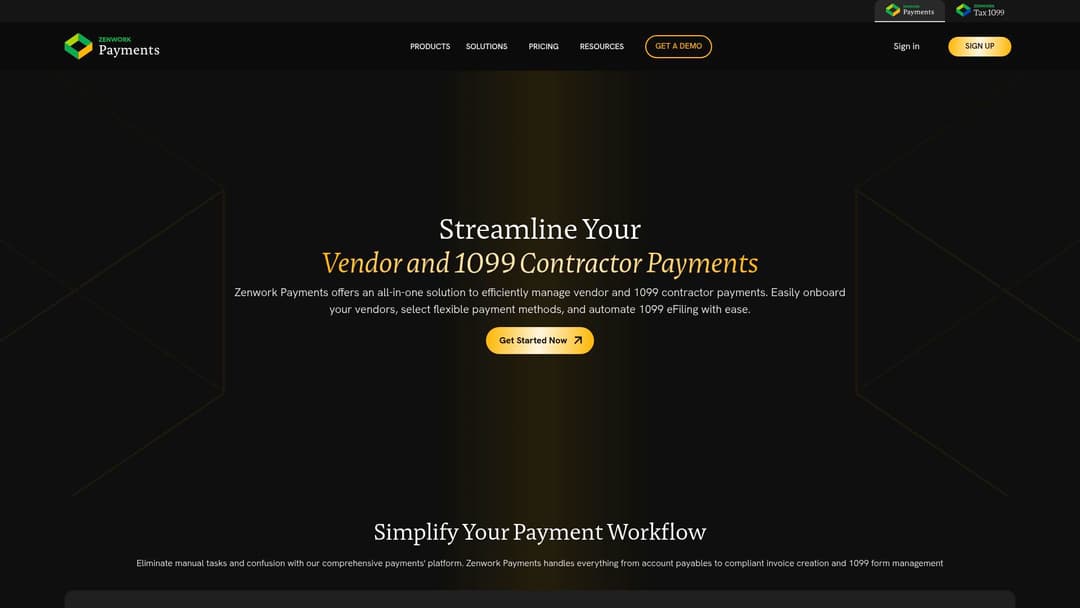 Tax1099 Payments by Zenwork