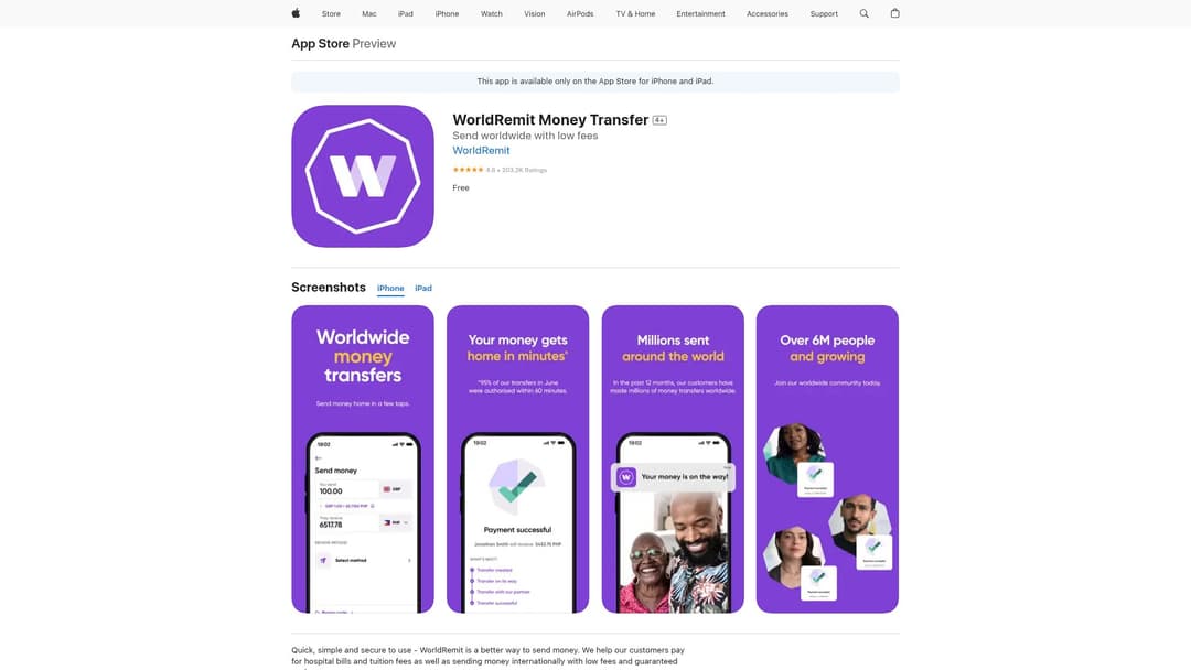 WorldRemit Money Transfer