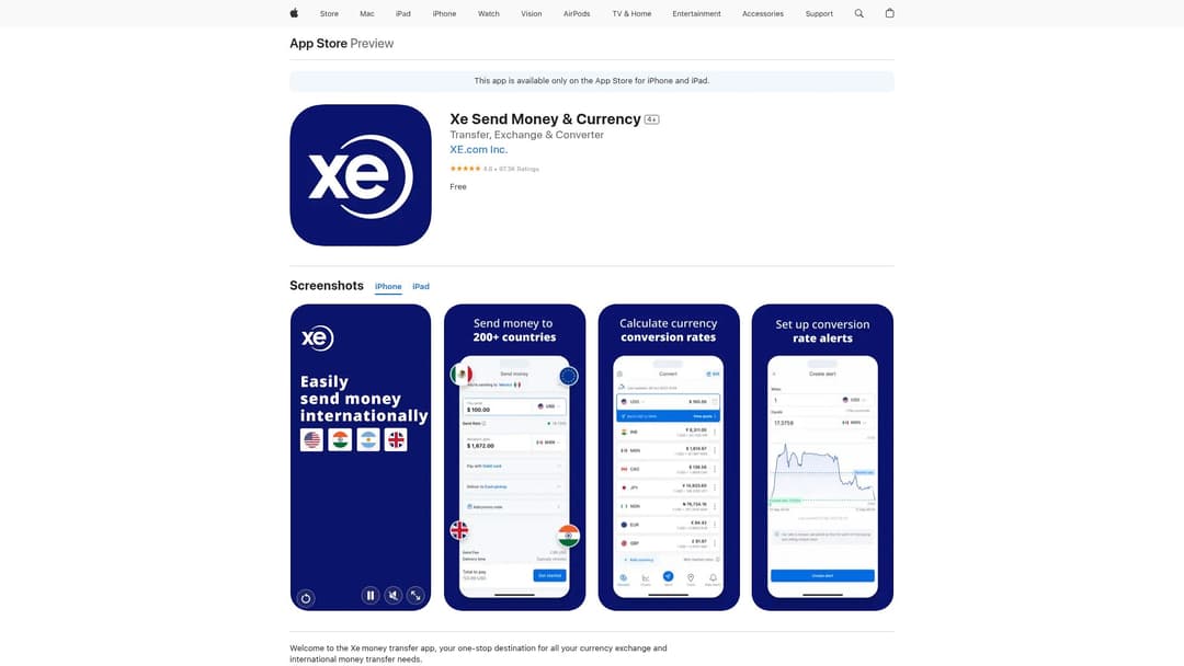 Xe Send Money & Currency
