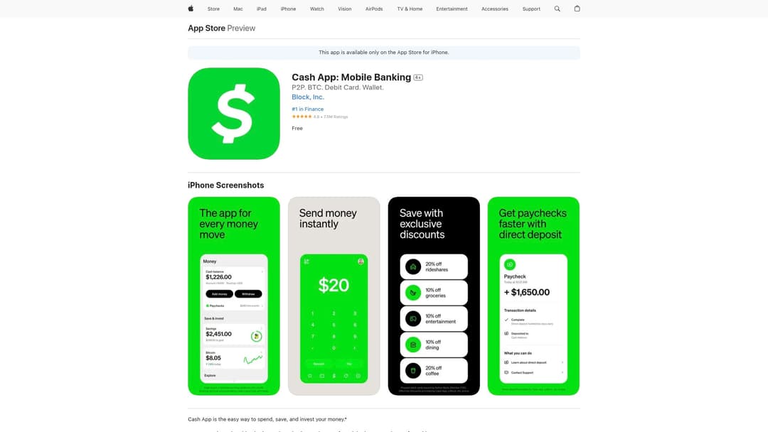 Cash App: Mobile Banking