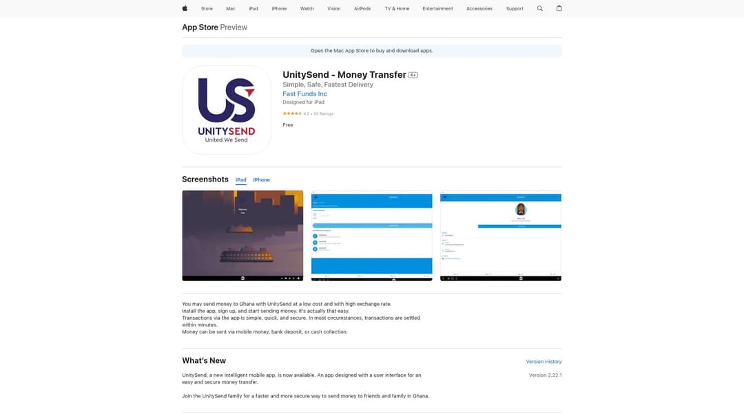 UnitySend - Money Transfer