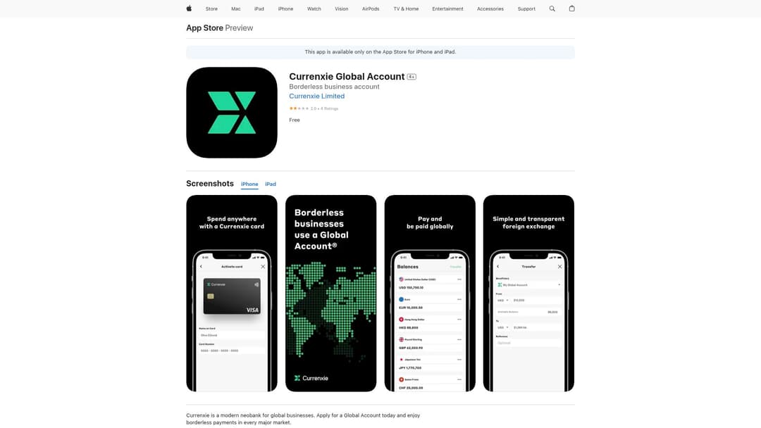 Currenxie Global Account