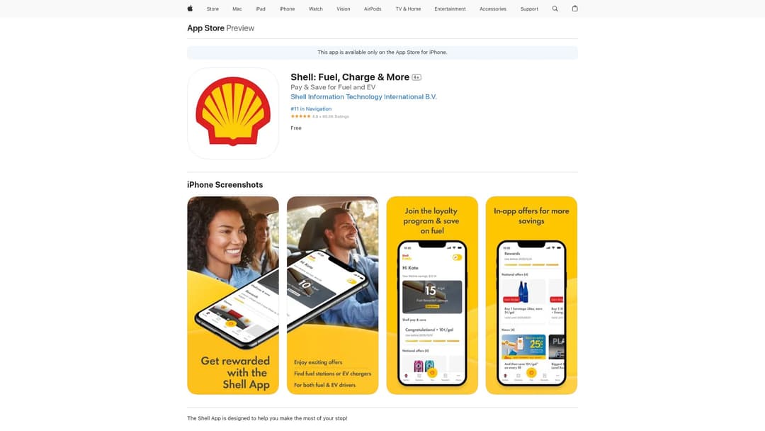 Shell: Fuel, Charge & More