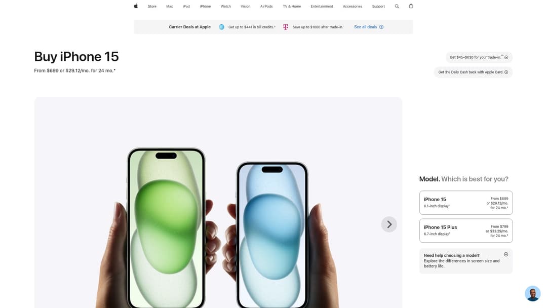 iPhone 15