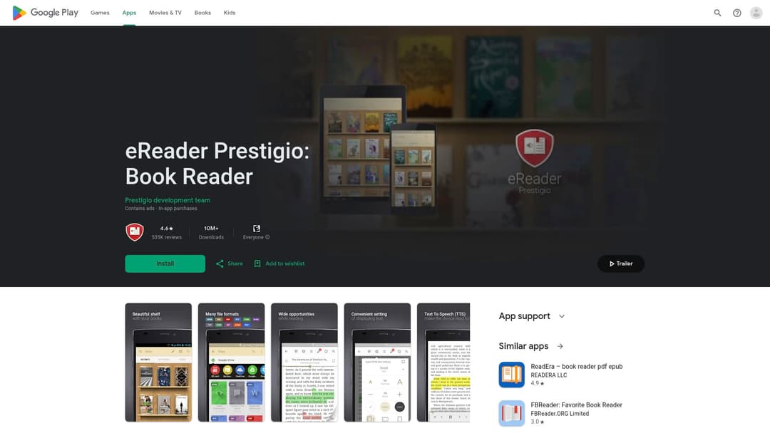 eReader Prestigio: Book Reader