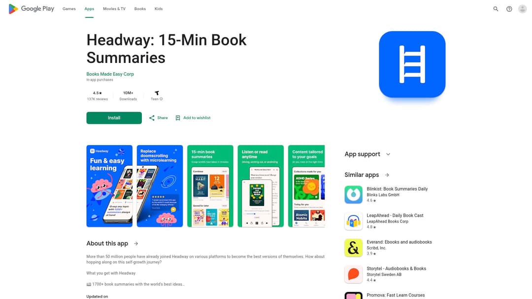 Headway: 15-Min Book Summaries
