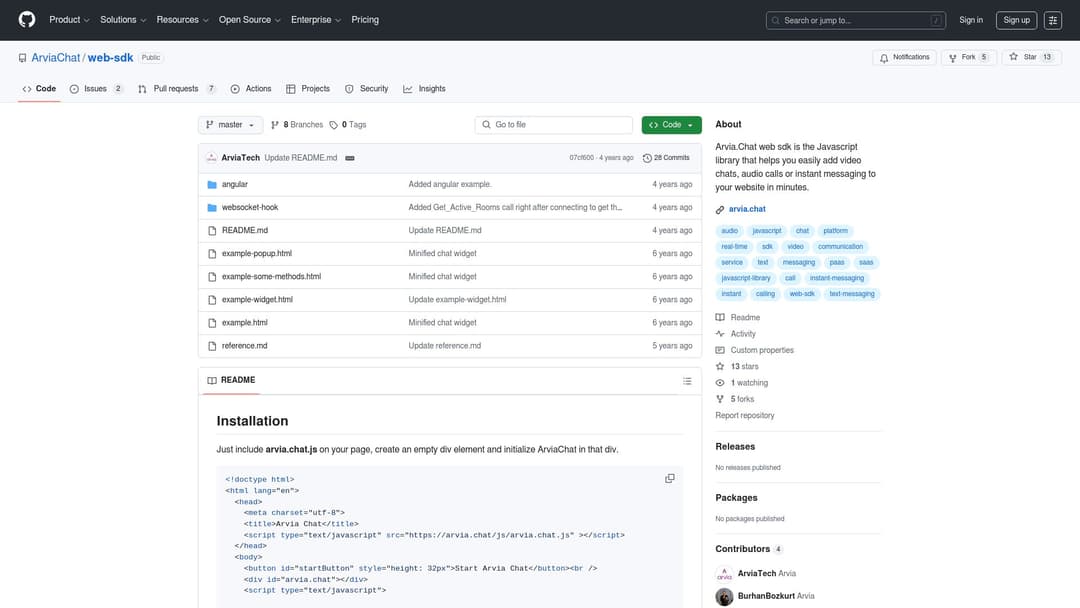 ArviaChat/web-sdk