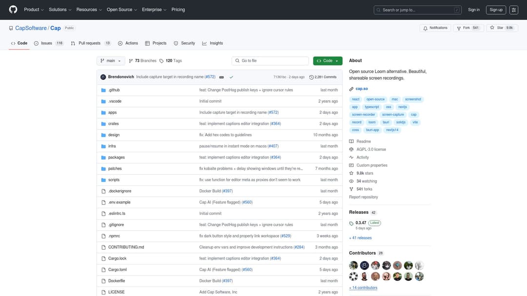 CapSoftware/Cap
