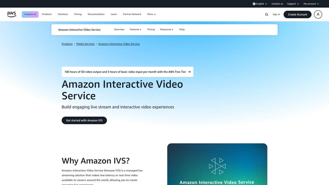 Amazon Interactive Video Service