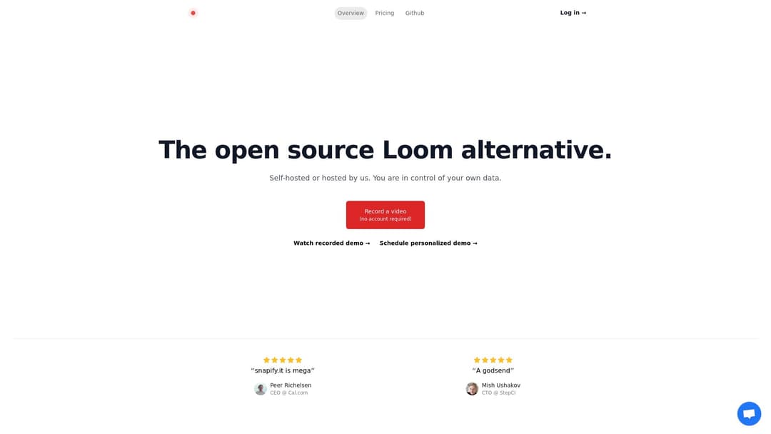 Snapify | The Open Source Loom Alternative