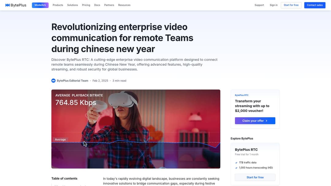 BytePlus RTC