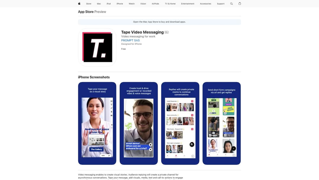 Tape Video Messaging