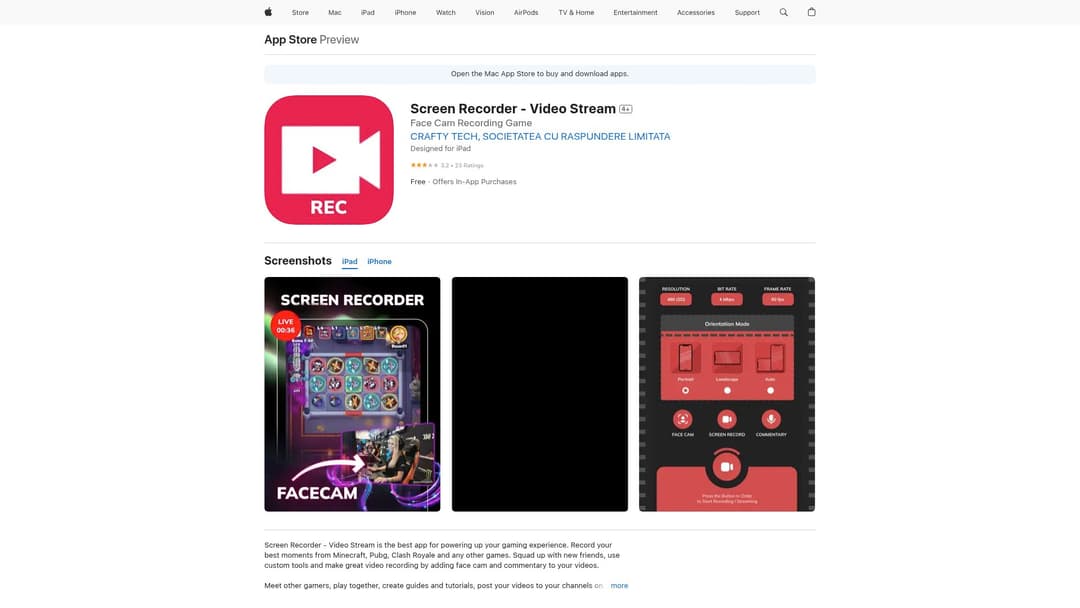 Screen Recorder - Video Stream