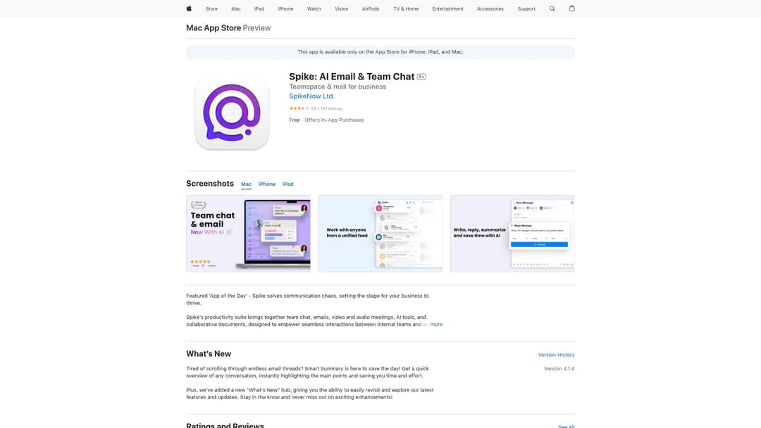 Spike: AI Email & Team Chat